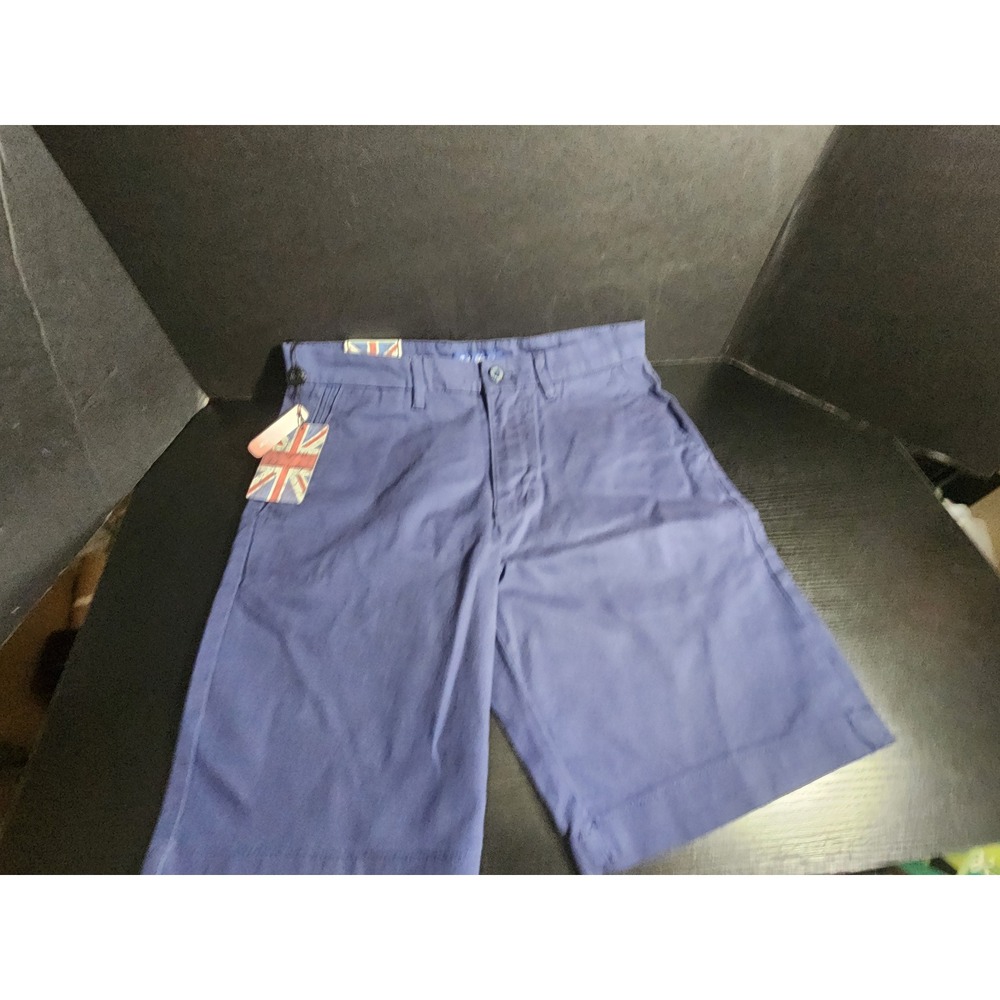 English Laundry Mens Cobalt Night Blue Stretch Cotton Chino Shorts‎ 30W New NWT